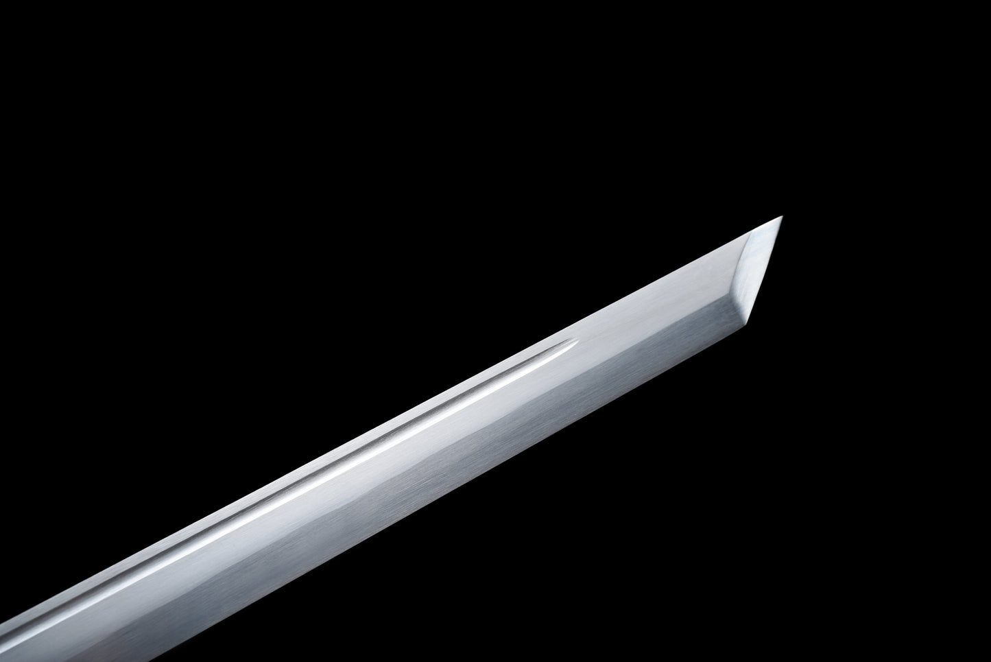 Handmade Ninja Sword High manganese steel blade full Tang Gold leather sheath - 42 in,Real katana sowrd