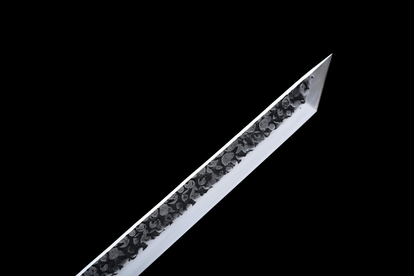 Handmade Ninjato Sword Spring steel Full Tang black Scabbard - 42 in,Real katana sowrd