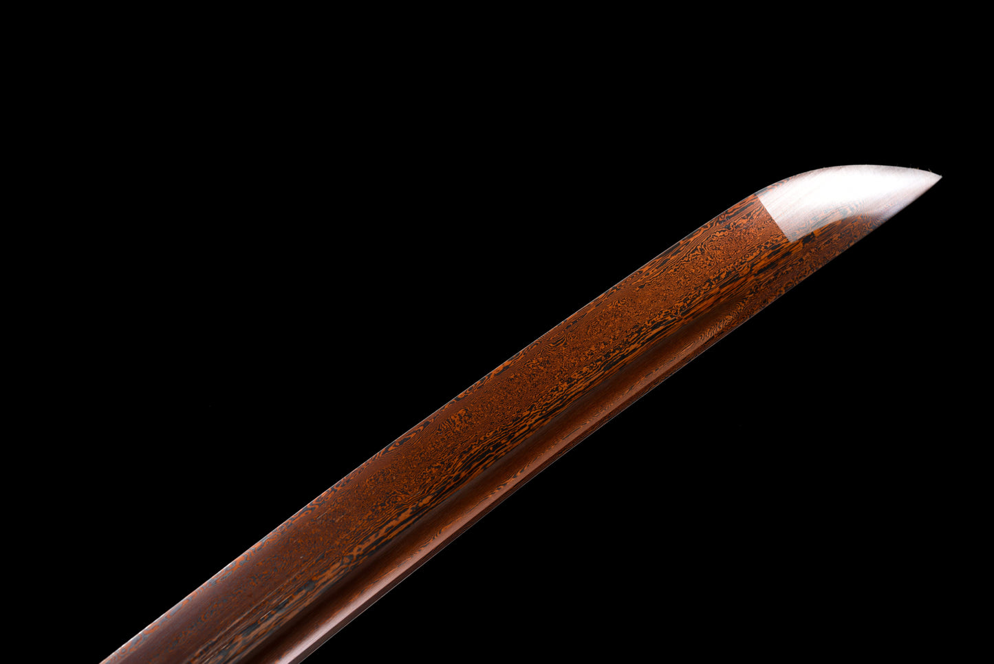 Handmade Wakizashi Sword Red Damascus steel With Scabbard - 31 in,Real katana sowrd