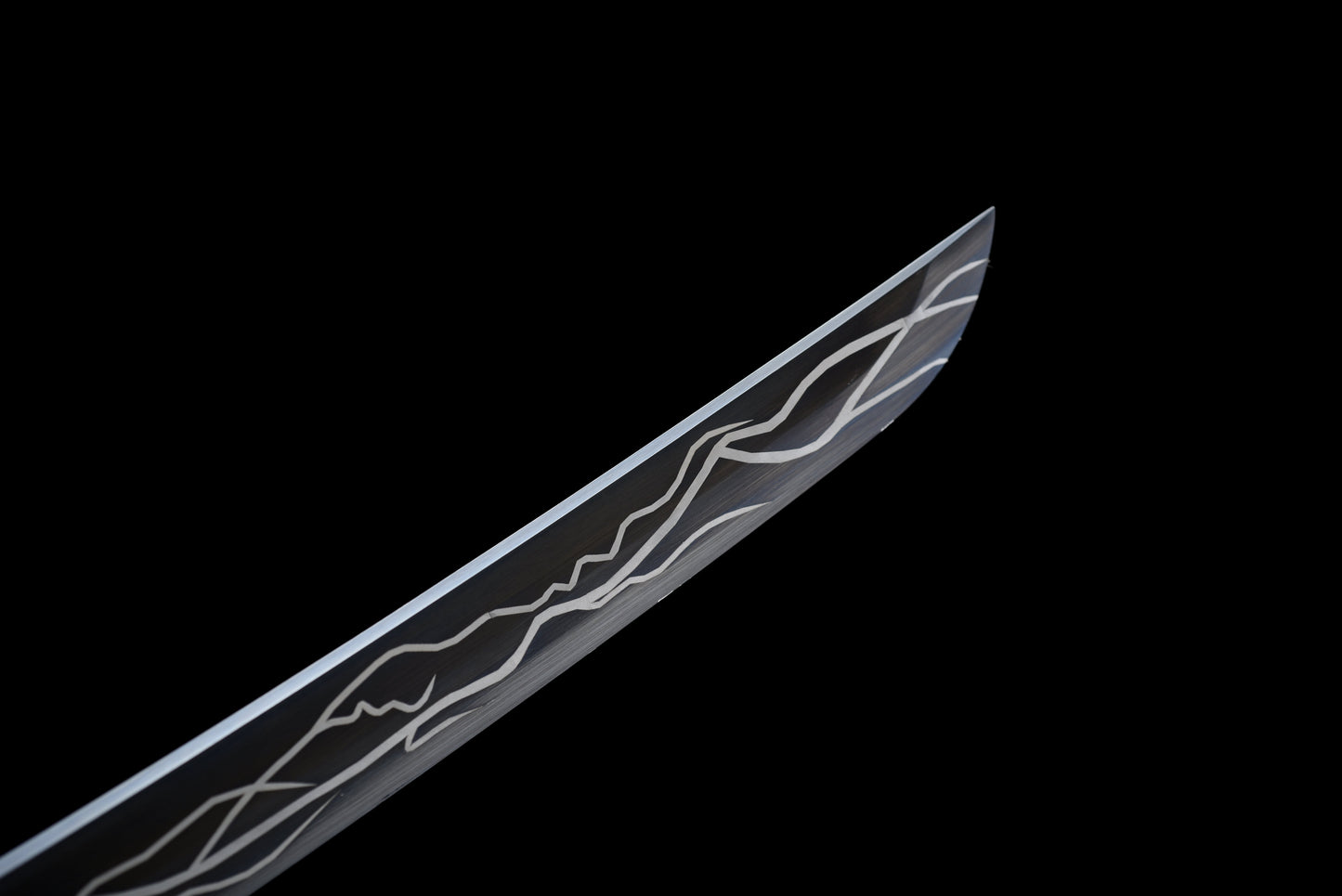 Handmade Full Tang Tanto Sword High manganese Black steel Blade With scabbard - 21 in,Real katana sowrd