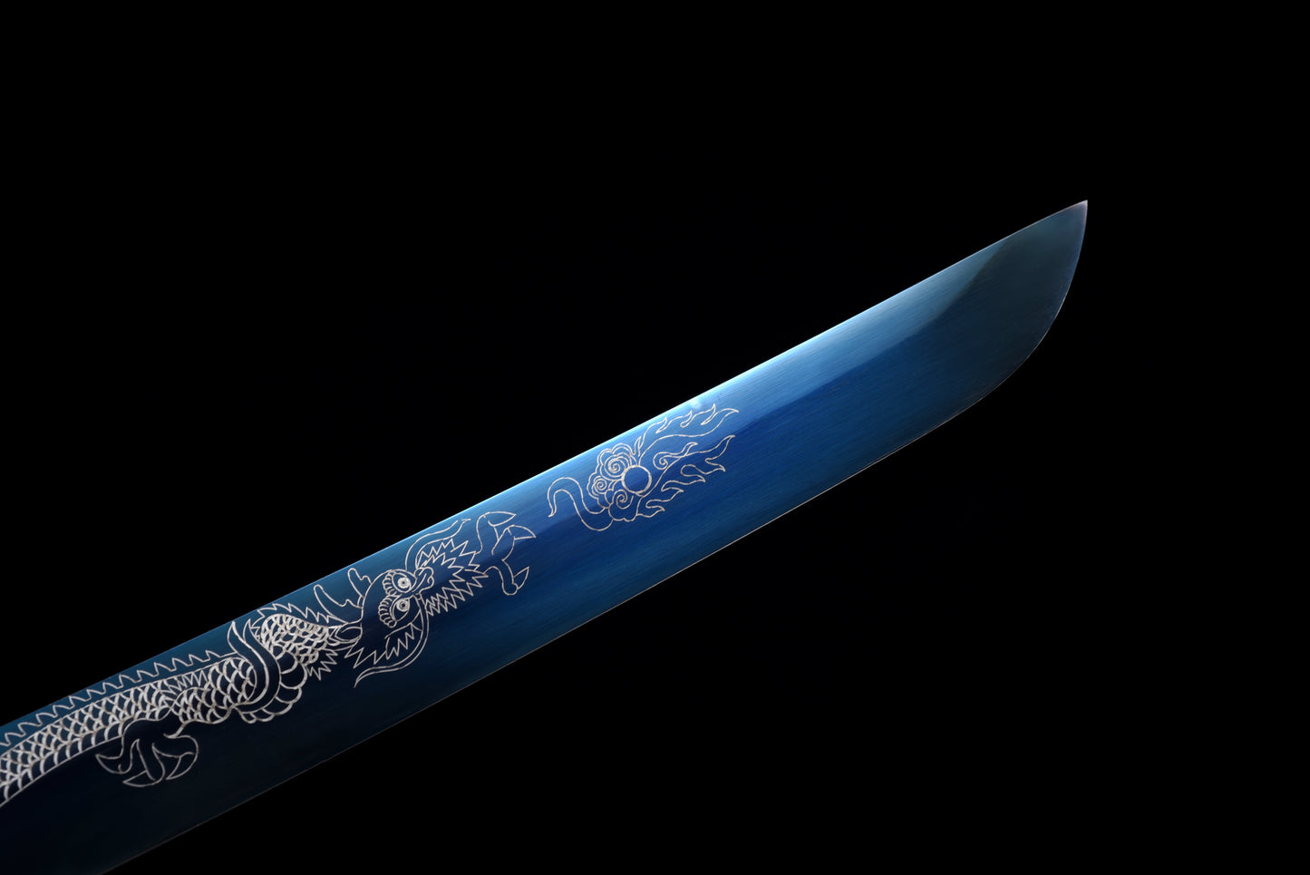 Handmade Full Tang Tanto Sword High manganese Blue steel Blade With scabbard - 21 in,Real katana sowrd