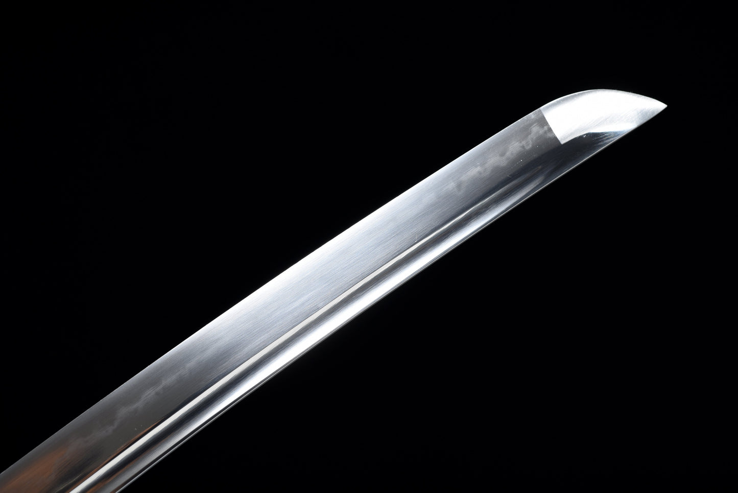 Handmade Full Tang Wakizashi Sword T10 Steel Clay Tempered Blade Black scabbard - 31 in,Real katana sowrd