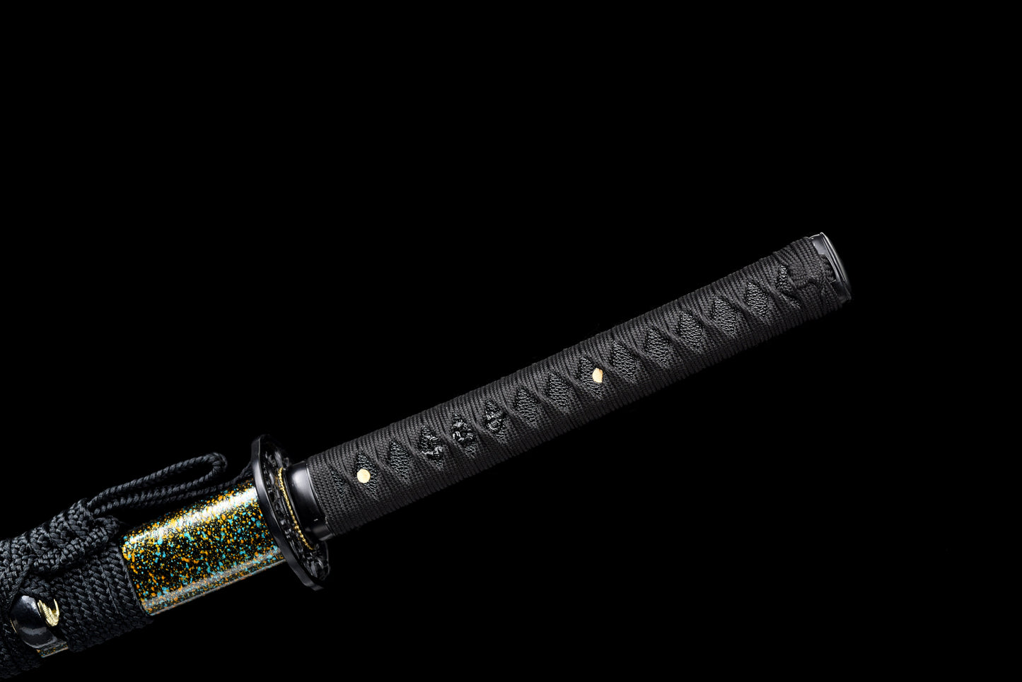 Handmade Full Tang Katana 1060 high carbon steel Black blade ,Real katana sowrd