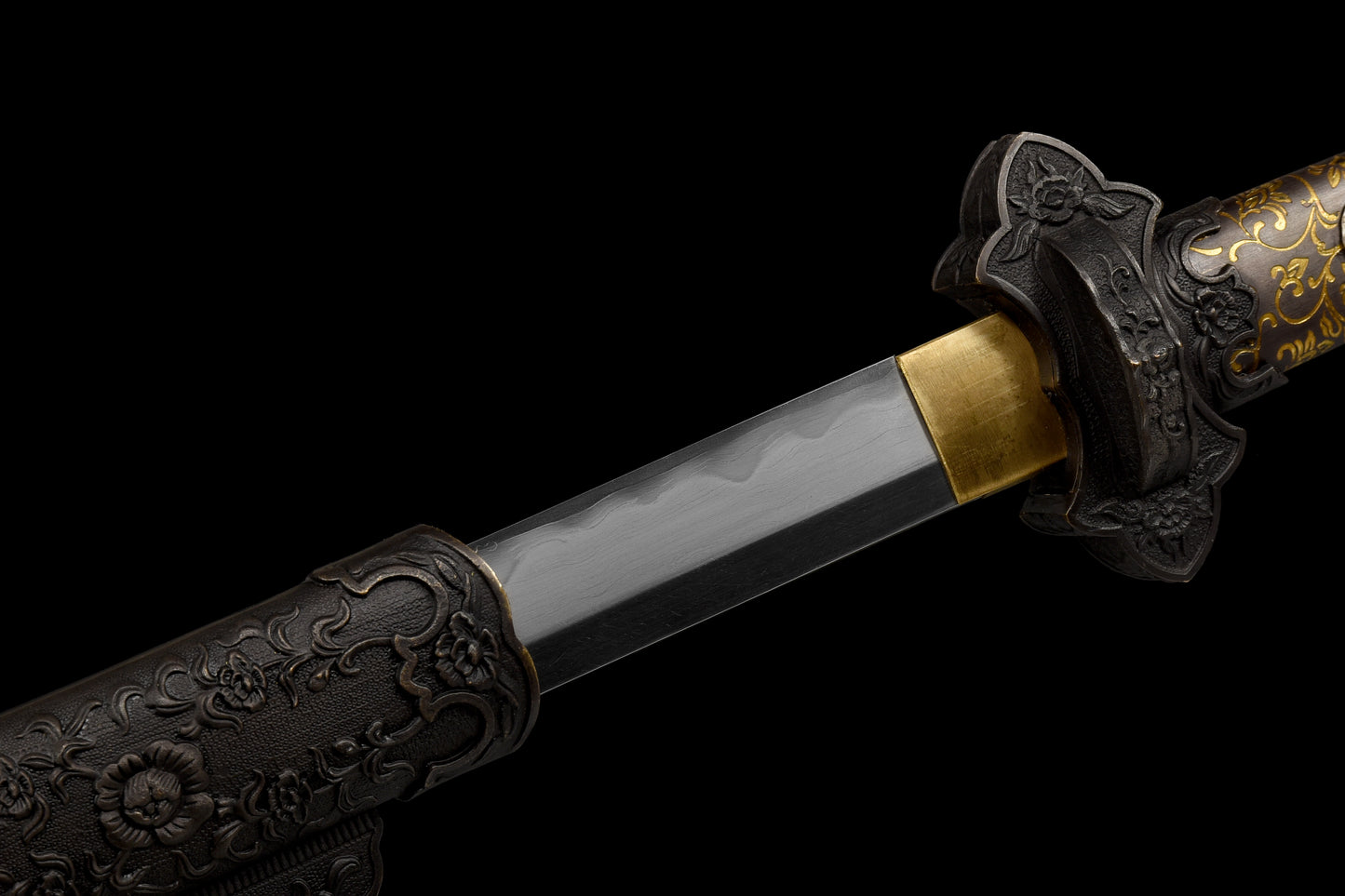 Chinese sword-Tang knife(唐刀)Damascus craftsmanship,True Harmon