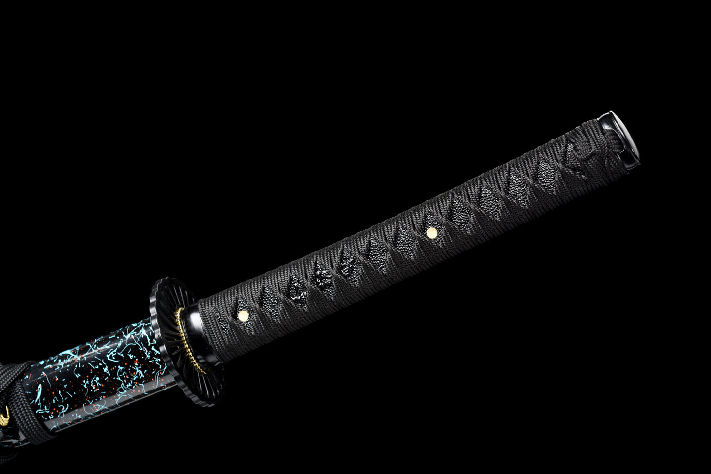 Full Tang Katana 1045 carbon steel Blue Blade ,Real katana sowrd