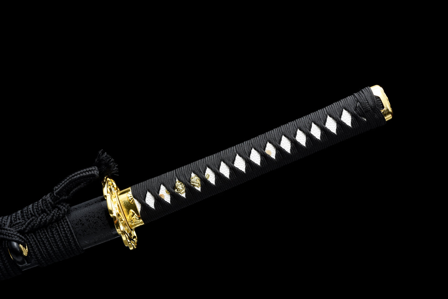 Handmade Full Tang Katana 1095 High carbon steel Black Blade ,Real katana sowrd