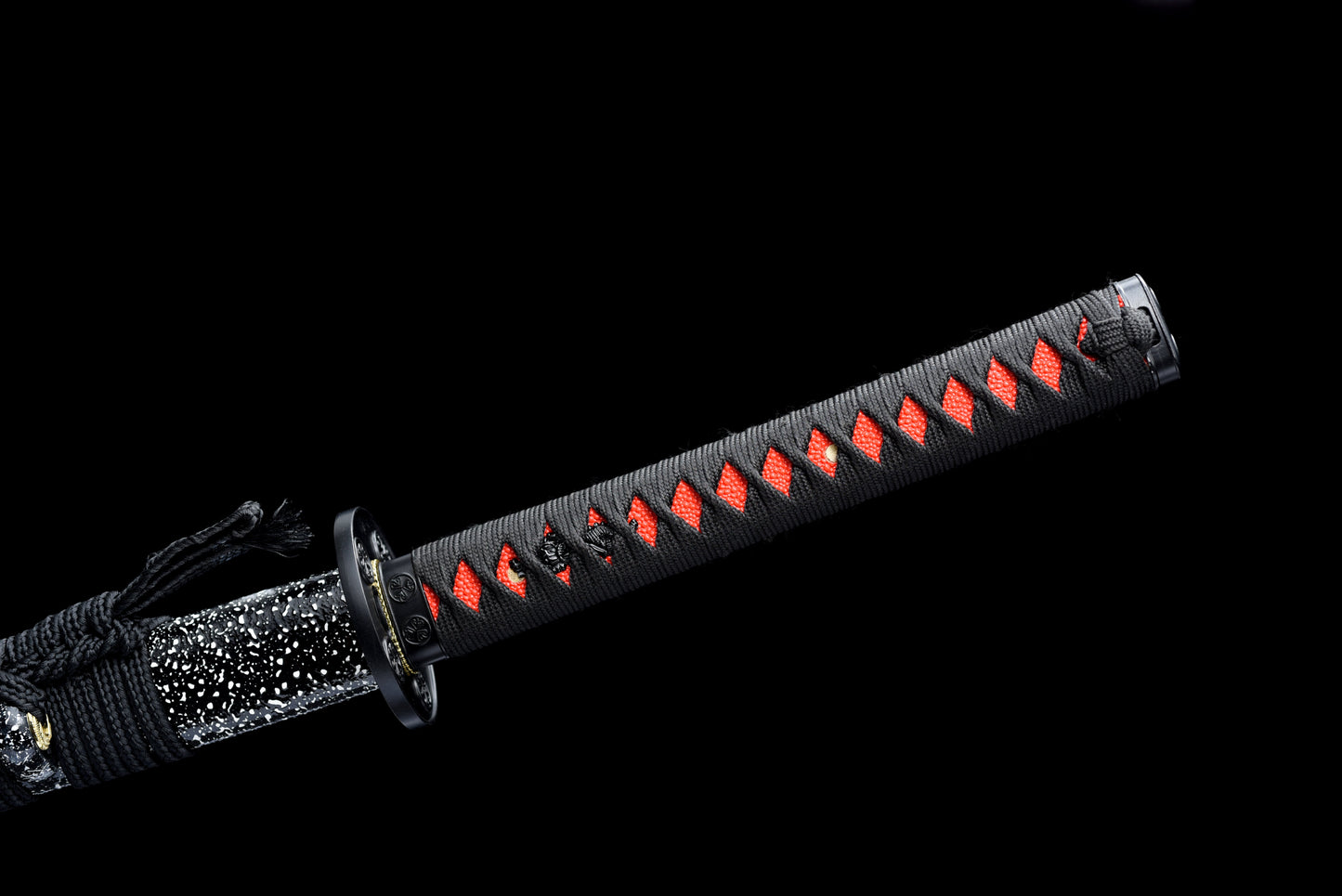 Handmade Full Tang Katana 1095 High-carbon steel Red blade ,Real katana sowrd