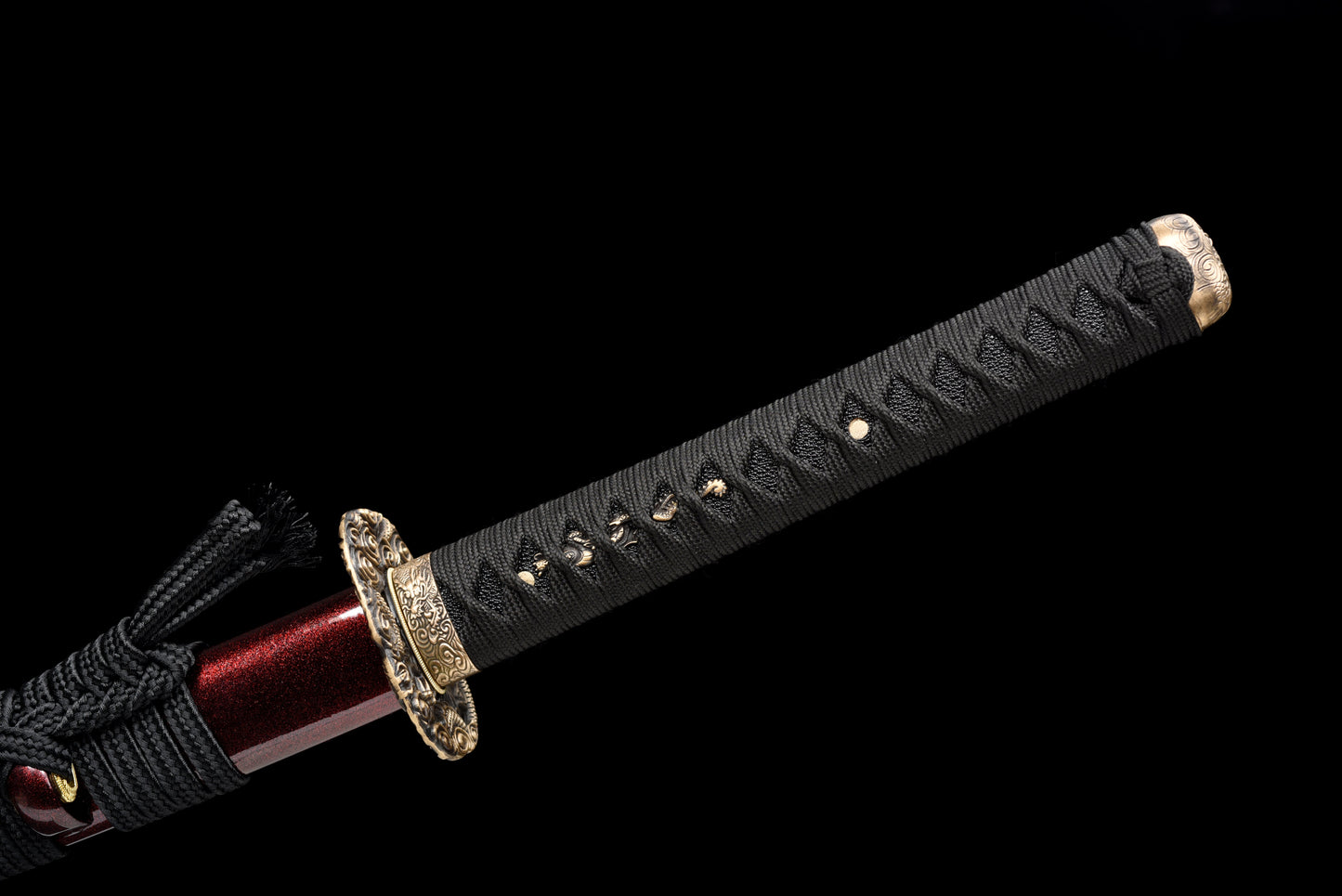 Handmade Full Tang Katana 1095High-carbon steel RED Blade,Real katana sowrd