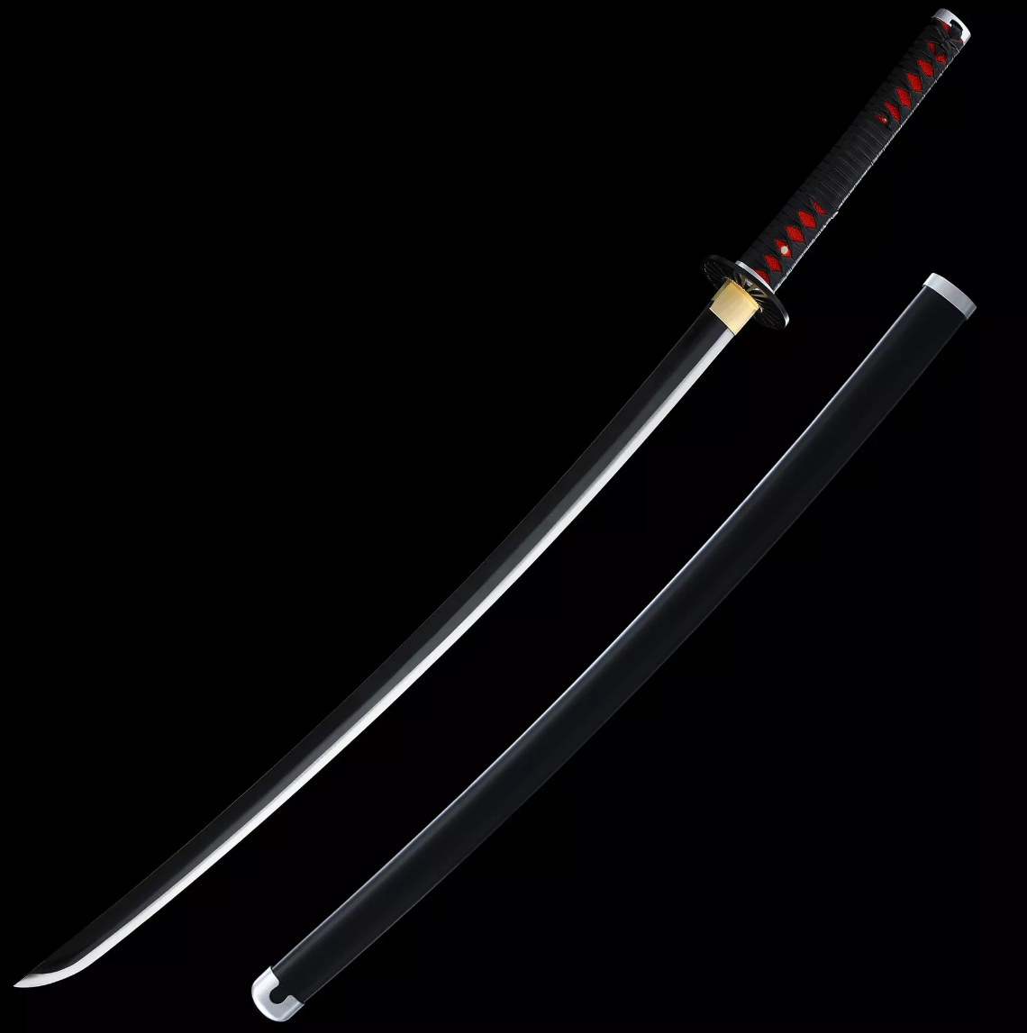 Kamado Tanjiro's Sword, Demon Slayer Sword, Kimetsu No Yaiba Sword - Nichirin Sword,Cosplay Katana-anime sword