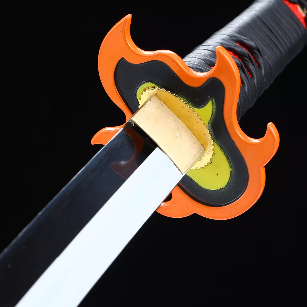 Tanjiro Kagura Sword, Demon Slayer Sword, Kimetsu No Yaiba Sword - Nichirin Sword,Cosplay Katana-anime sword