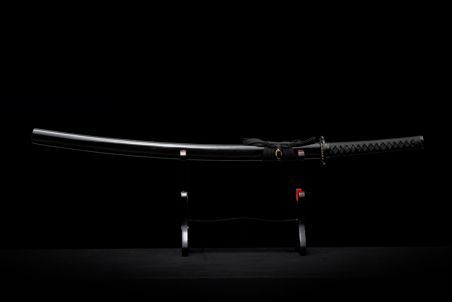 Handmade 9260 spring steel entry katana full Tang Black katana,Real katana sowrd