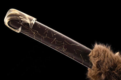 Ghost of Yangti Mountain Dutong Style Lone Wolf, handcrafted T10 steel 41-inch clay-tempered samurai swordGhost of Yangti Mountain, handcrafted T10 steel 41-inch clay-tempered samurai sword