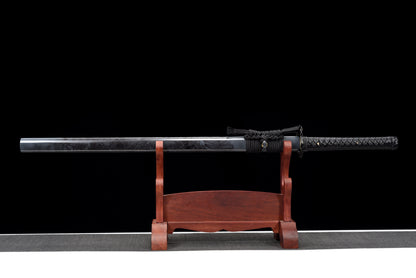 Handmade Ninjato Sword 1095 Carbon Steel Full Tang Black blade,Real katana sowrd
