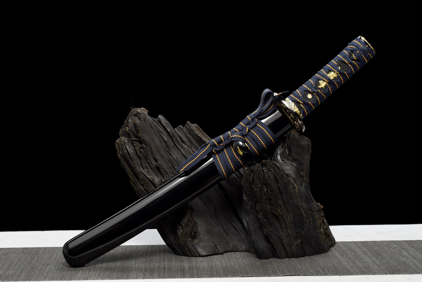 Handmade Full Tang Tanto Sword High manganese Blue steel Blade With scabbard - 21 in,Real katana sowrd