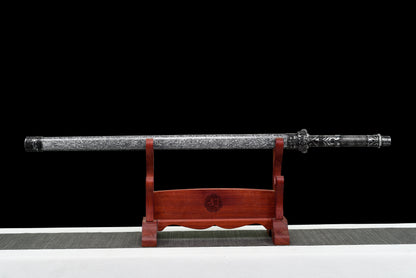 Handmade Ninjato Sword Spring steel steel Full Tang white Scabbard  - 39.7 in,Real katana sowrd