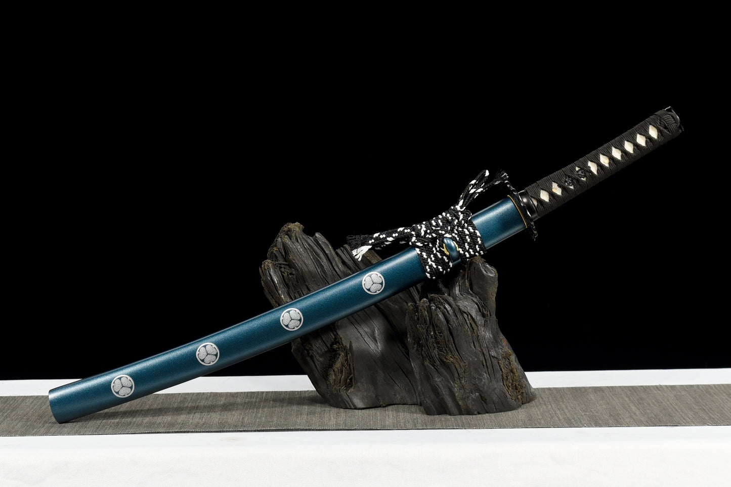 Handmade Full Tang Wakizashi Sword T10 Carbon Steel With Clay Tempered Blade - 31 in,Real katana sowrd