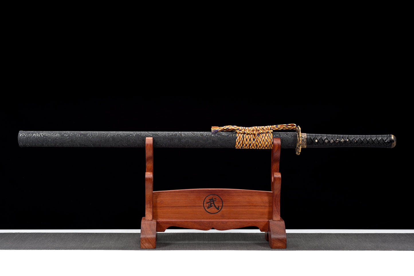 Handmade Ninjato Sword High manganese steel Full Tang Black blade,Real katana sowrd