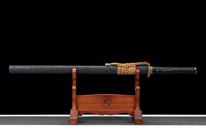 Handmade Ninjato Sword High manganese steel Full Tang Black blade,Real katana sowrd