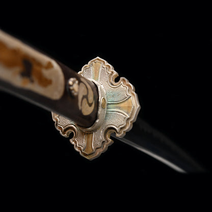 Handmade 41-inch high manganese steel research white mouth - Shogunate -Tashi sword