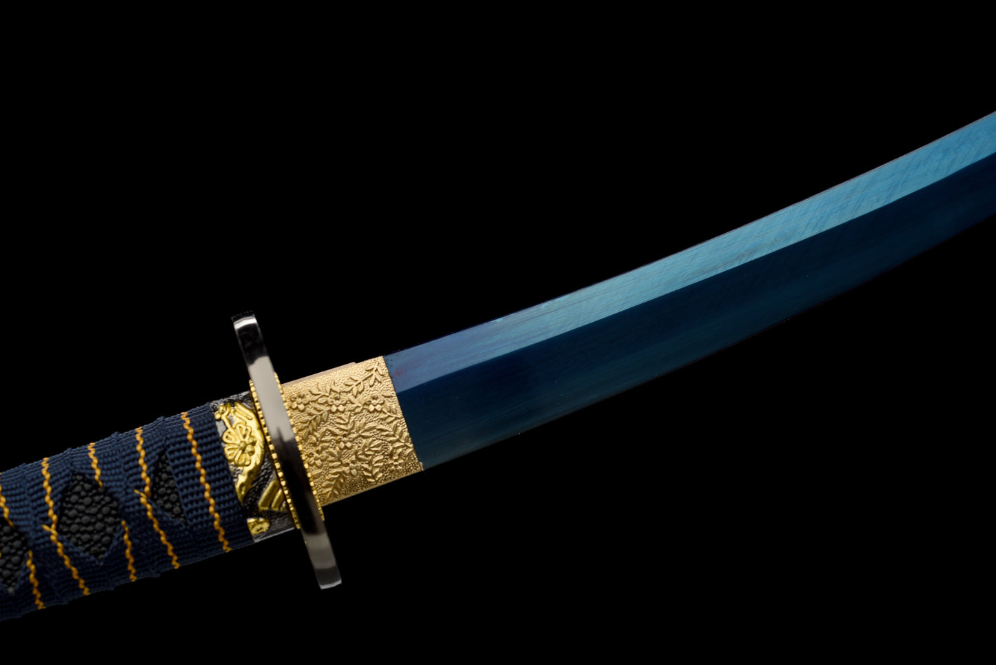 Handmade Full Tang Tanto Sword High manganese Blue steel Blade With scabbard - 21 in,Real katana sowrd