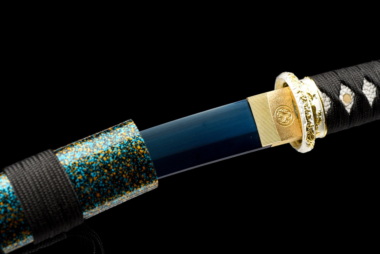 Handmade Full Tang Tanto Sword High manganese Blue steel Blade With scabbard - 21 in,Real katana sowrd