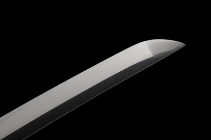 Ichigo Kurosaki, Full Tang 41 inch Cosplay Handmade Katana Sword, 1060 high Carbon Steel Black and White, Very Sharp -anime sword(White)