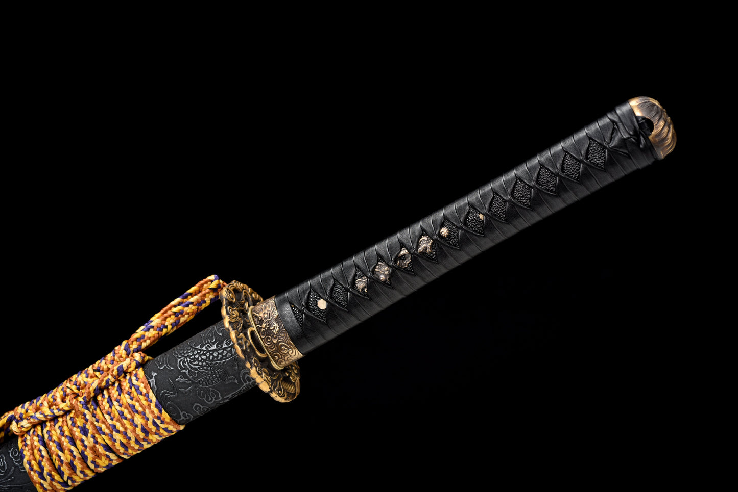 Handmade Ninjato Sword High manganese steel Full Tang Black blade,Real katana sowrd