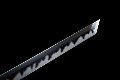 Handmade Ninjato Sword High manganese steel Full Tang Black blade,Real katana sowrd