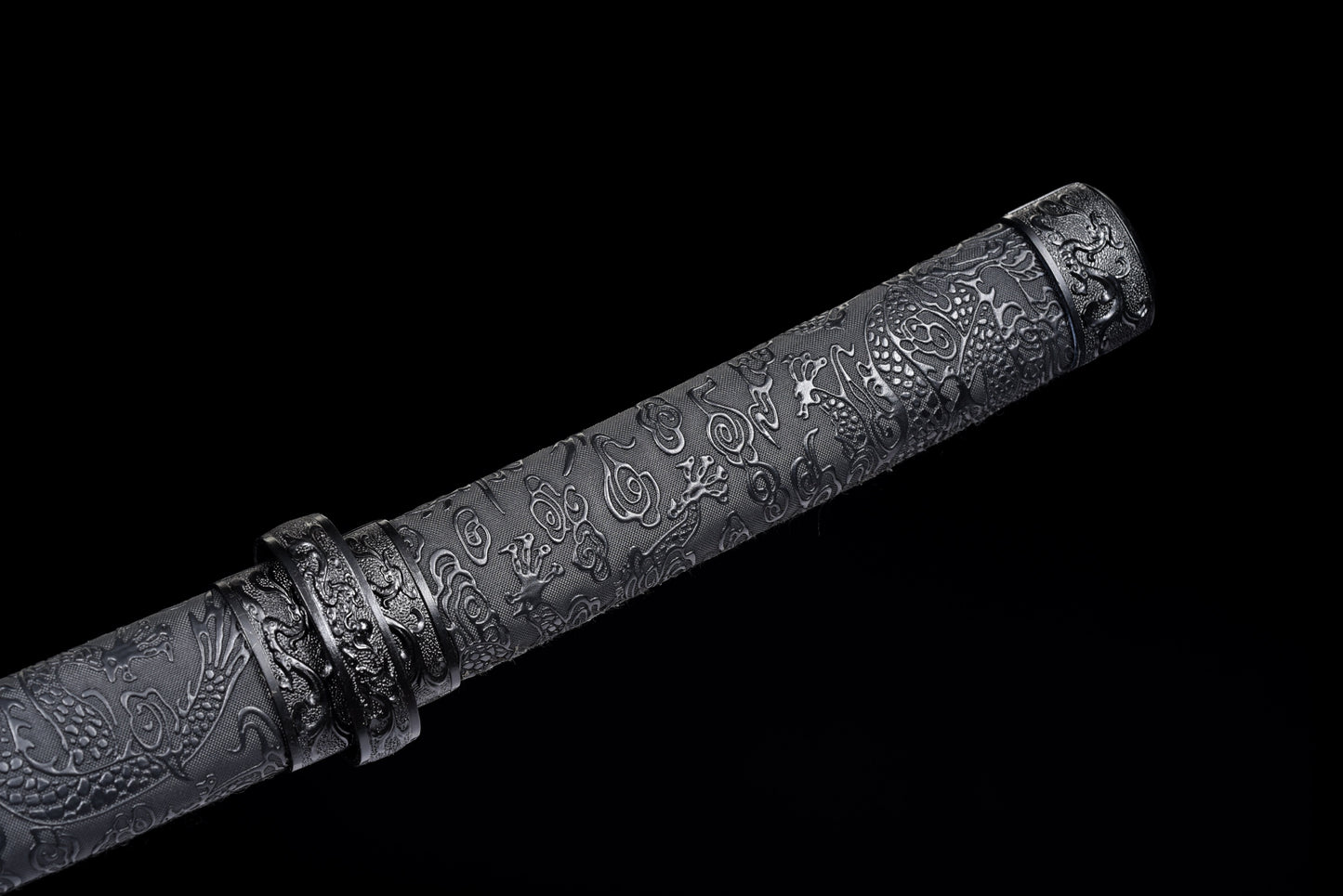 Handmade Wakizashi Sword Red Damascus steel With Black leather Scabbard - 31 in,Real katana sowrd