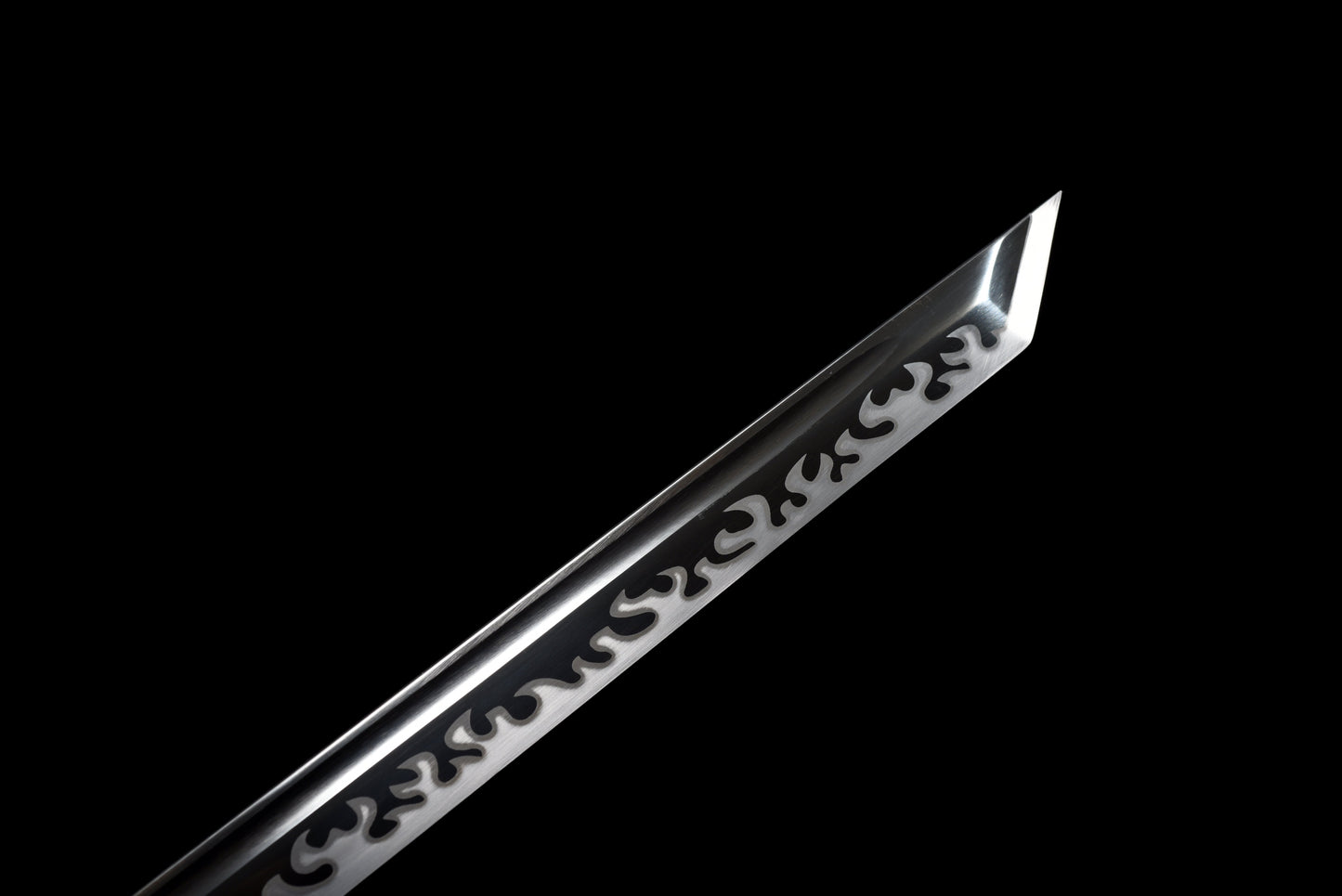 Handmade Ninja Sword High manganese steel blade full Tang Gold leather sheath - 42 in,Real katana sowrd