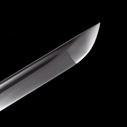 Handmade Ninja Sword Spring steel  blade full Tang White printed sheath - 41 in,Real katana sowrd