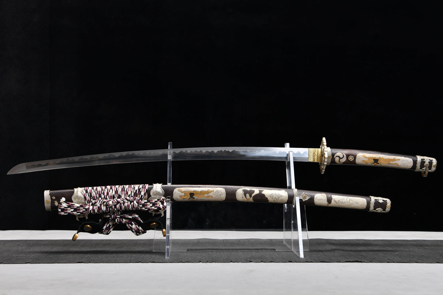Handmade 41-inch high manganese steel research white mouth - Shogunate -Tashi sword