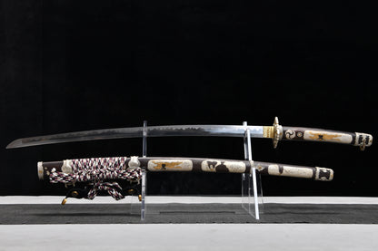 Handmade 41-inch high manganese steel research white mouth - Shogunate -Tashi sword