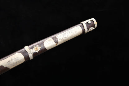 Handmade 41-inch high manganese steel research white mouth - Shogunate -Tashi sword