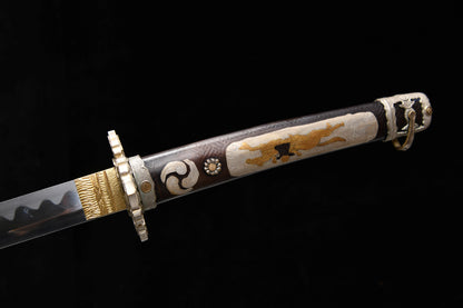 Handmade 41-inch high manganese steel research white mouth - Shogunate -Tashi sword