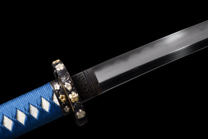 Handmade Full Tang Damascus Steel Full Tang Blade With Real Hamon TACHI SWORDS 41 Inches,Real katana sowrd