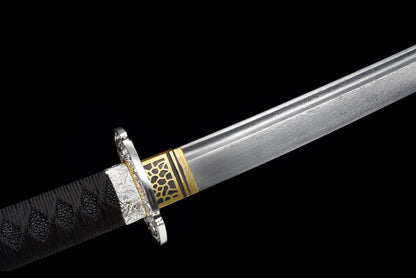 Handmade Full Tang Damascus steel Full Tang Blade With TACHI SWORDS 41 Inches,Real katana sowrd
