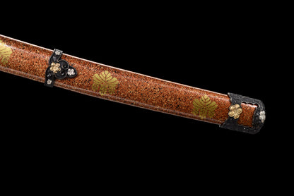 Handmade Full Tang Damascus Steel Full Tang Blade With Real Hamon TACHI SWORDS 41 Inches,Real katana sowrd