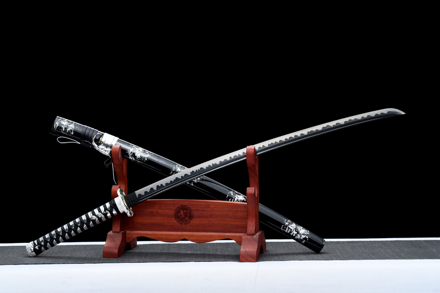 Handmade Full Tang Katana 1095 High-carbon steel Black Blade ,Real katana sowrd