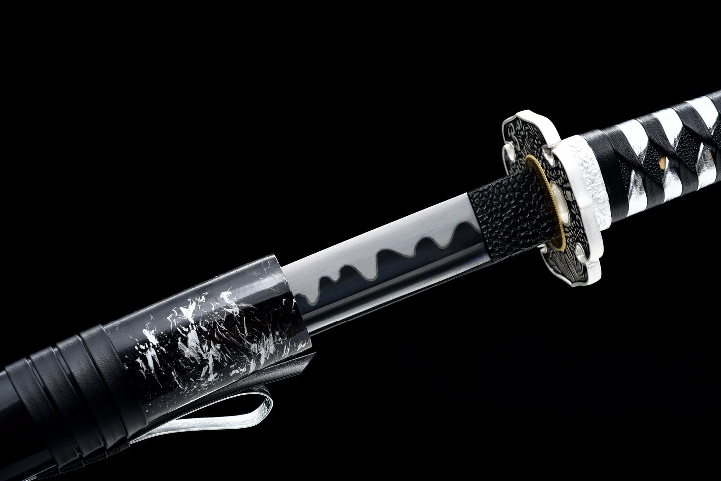 Handmade Full Tang Katana 1095 High-carbon steel Black Blade ,Real katana sowrd