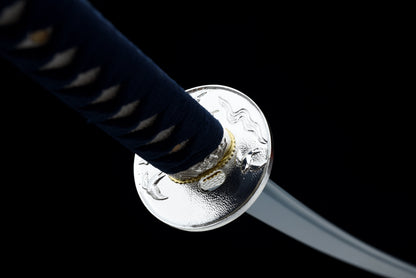 Handmade Full Tang Katana 1095 High carbon steel Blue Blade ,Real katana sowrd