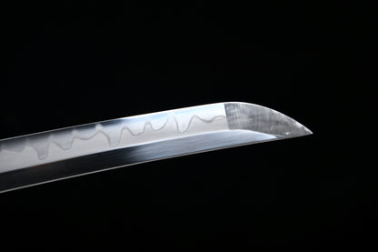 Really sharp handmade 41-inch T10 burn blade combat field- Chrysanthemum patterned royal - Tashi