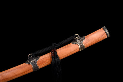 Handmade Full Tang T10 Carbon Steel Full Tang Blade with Real Hamon TACHI SWORDS  41 inches,Real katana sowrd