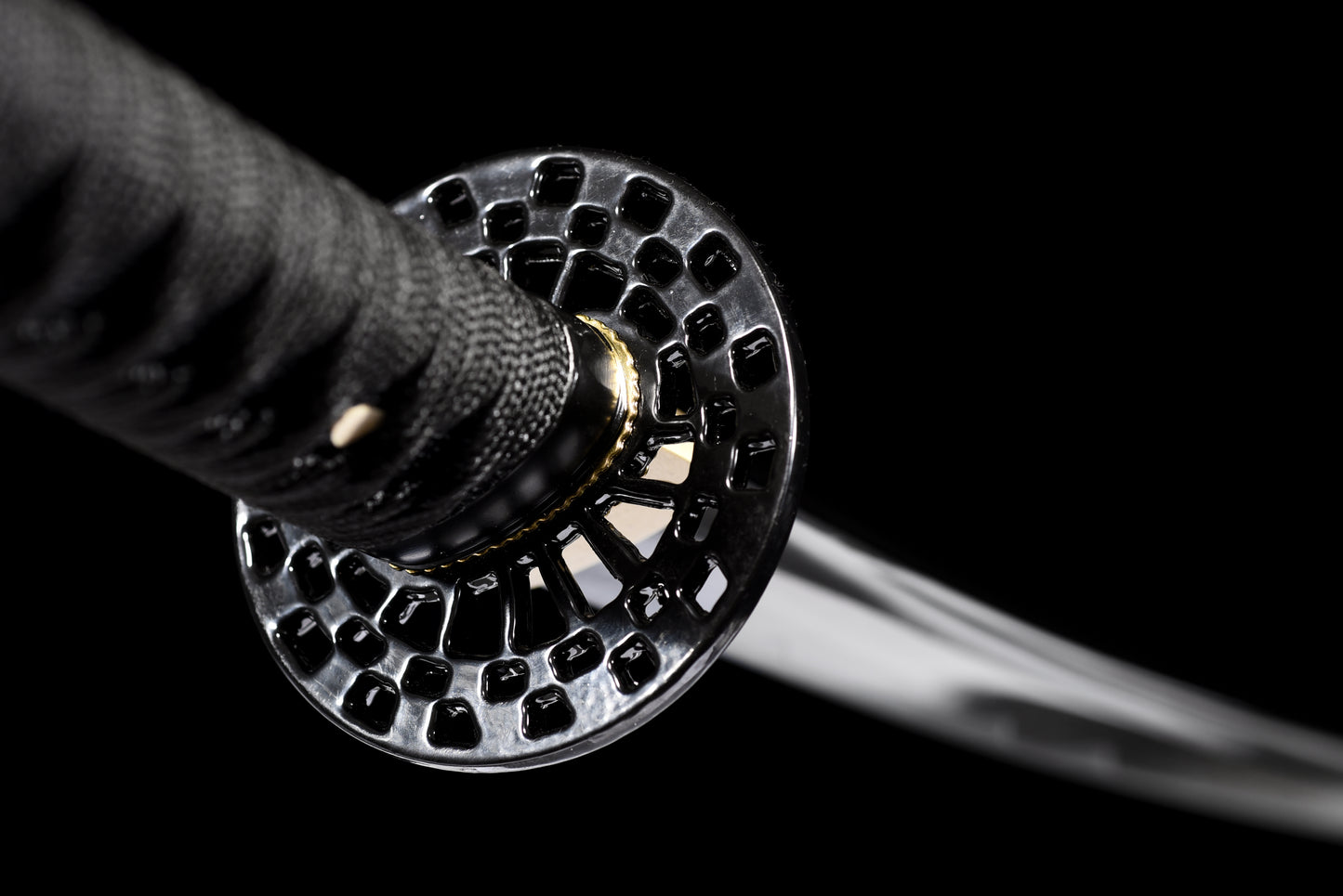 Handmade 9260 spring steel entry katana full Tang Black katana,Real katana sowrd