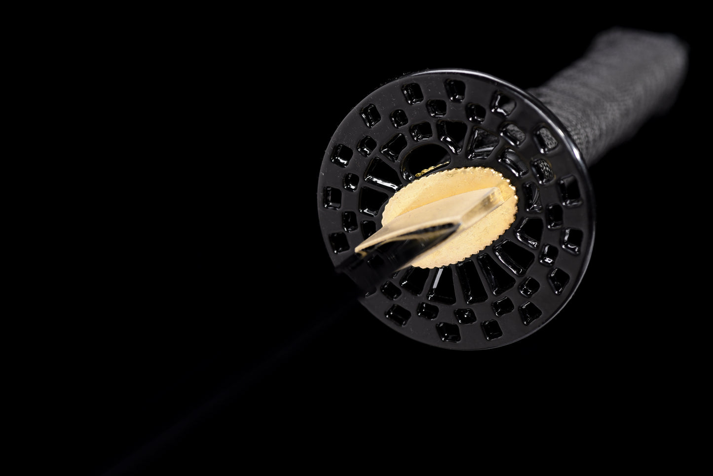 Handmade 9260 spring steel entry katana full Tang Black katana,Real katana sowrd