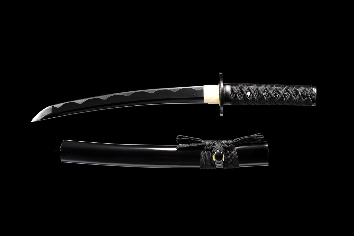 Handmade 9260 spring steel entry katana full Tang Black katana,Real katana sowrd