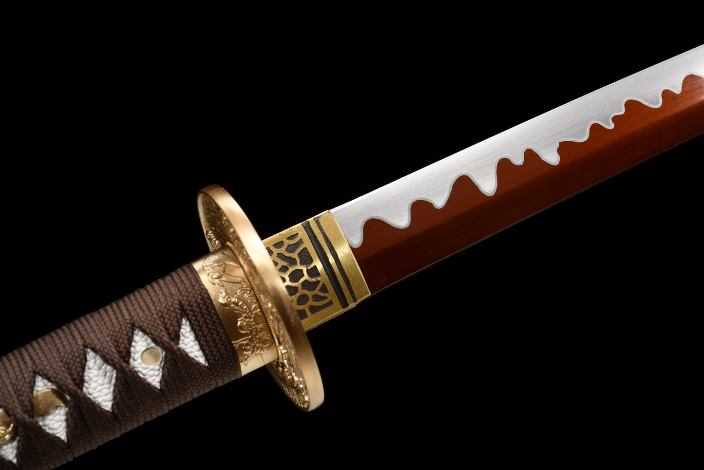 Handmade Full Tang Katana 1095 High-carbon steel RED Blade ,Real katana sowrd