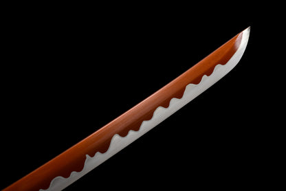 Handmade Full Tang Katana 1095 High-carbon steel RED Blade ,Real katana sowrd