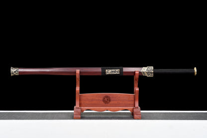 Chinese Swords,Han sword（汉剑）,Damascus style, Twist the lines