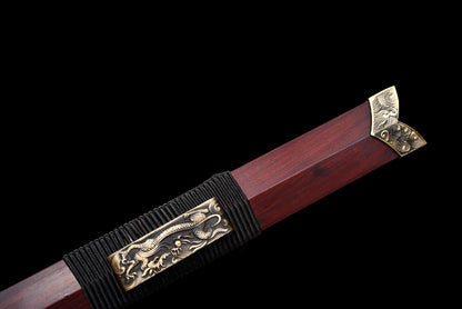 Chinese Swords,Han sword（汉剑）,Damascus style, Twist the lines